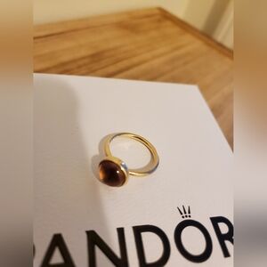 Pandora Authentic Golden Ring SZ 54 (Solid gold)
